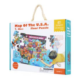 LT007-Map of the U.S.A. Floor Puzzle